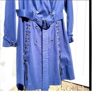 Lace-Up Detail Trench Coat by Prabal Gurung for Lane Bryant